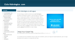 Desktop Screenshot of ciclohidrologico.com