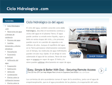 Tablet Screenshot of ciclohidrologico.com